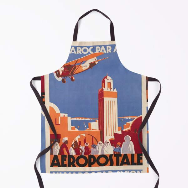 Item preview, Au Maroc Par Vintage Air Travel Moroccan Cityscape Poster : Aesthetic designed and sold by artofuniverse.