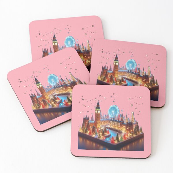 Item preview,  hristmas Illumination Night | Cute 3D City Label, designed and sold by PaintMeWorld.