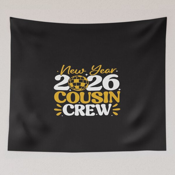 Item preview, New Year 2026 Cousin Crew Retro NYE Party Design designed and sold by kiralynstration.