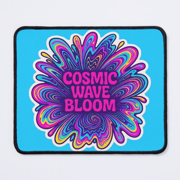Item preview, Cosmic Wave Bloom – Psychedelic Frequency Rave Art designed and sold by |TRSSHOP|.