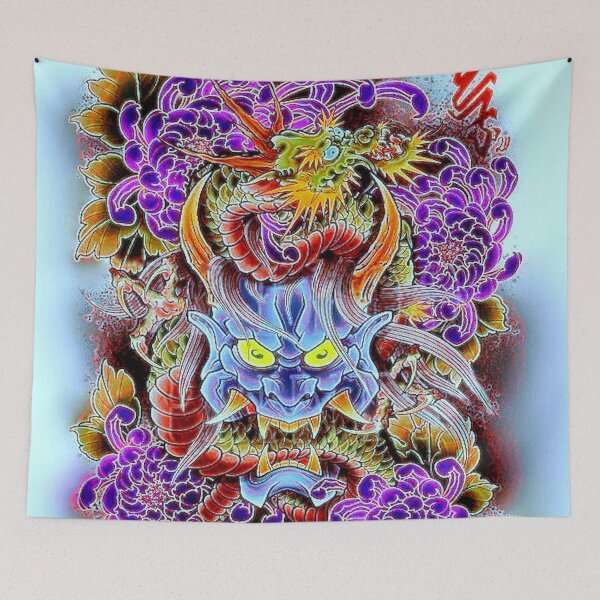 Item preview, Hannya & Dragon with Poeny designed and sold by NightRaida.