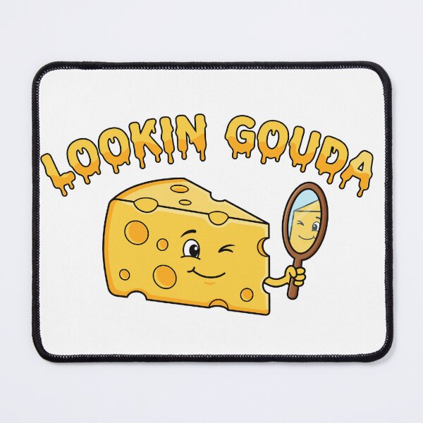 Item preview, Lookin Gouda Funny Cheese Pun Food Humor Design designed and sold by CreativeHymms.