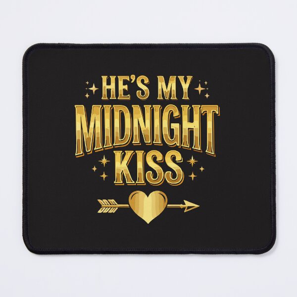 Item preview, He’s My Midnight Kiss New Year Matching Couples Design designed and sold by kiralynstration.