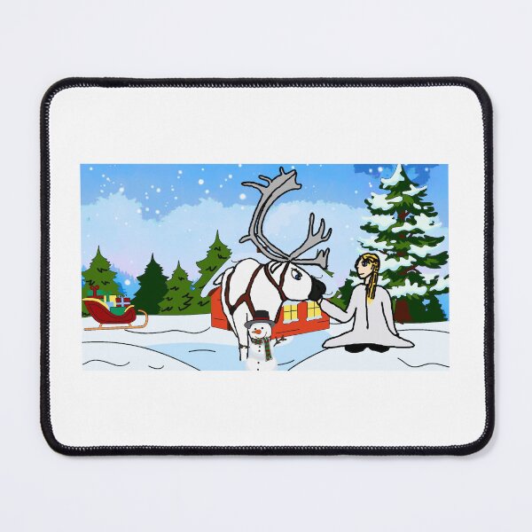 Item preview, Winter’s Grace with White Reindeer designed and sold by icedragonart77.