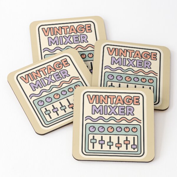 Item preview, Vintage Mixer – Retro DJ Audio Equipment Illustration designed and sold by |TRSSHOP|.