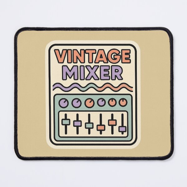 Item preview, Vintage Mixer – Retro DJ Audio Equipment Illustration designed and sold by |TRSSHOP|.