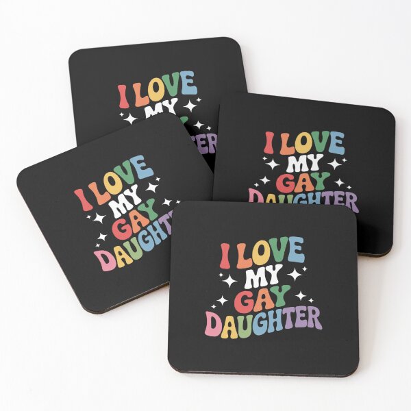 Item preview, I Love My Gay Daughter Proud Dad Mom Pride LGBTQ designed and sold by traceydowns.