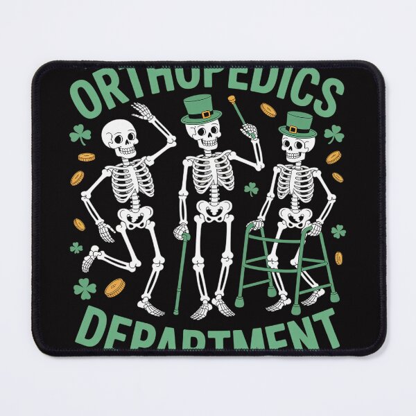 Item preview, Orthopedics Department Nurse St Patrick's Day Skeleton Ortho designed and sold by jewellmeyers.