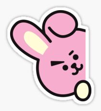 Pegatina BT21 Patrón de pijama de rayas Cooky