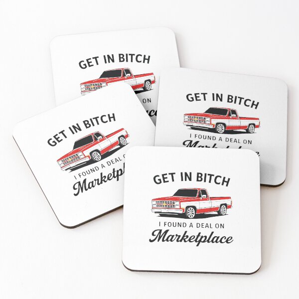 Item preview, Get In Bitch I Found A Deal Funny Marketplace Meme Truck designed and sold by kiralynstration.