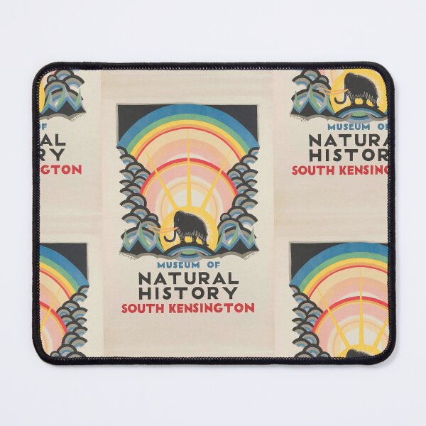 Item preview, Woolly Mammoth Silhouette Colorful Rainbow Advertisement Poster : Art Deco designed and sold by artofuniverse.