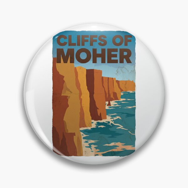Item preview, Cliffs of Moher Poster – Irish Coastline | Minimalist Vintage Travel Art designed and sold by MiszungART.