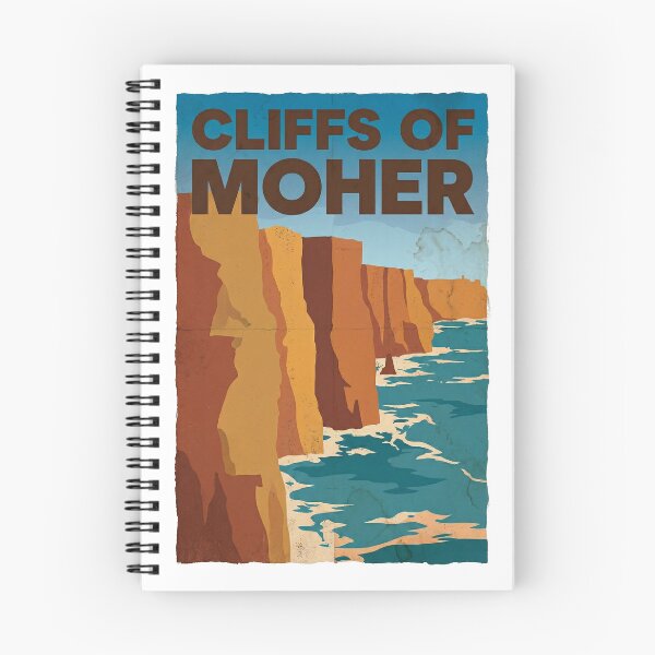 Item preview, Cliffs of Moher Poster – Irish Coastline | Minimalist Vintage Travel Art designed and sold by MiszungART.