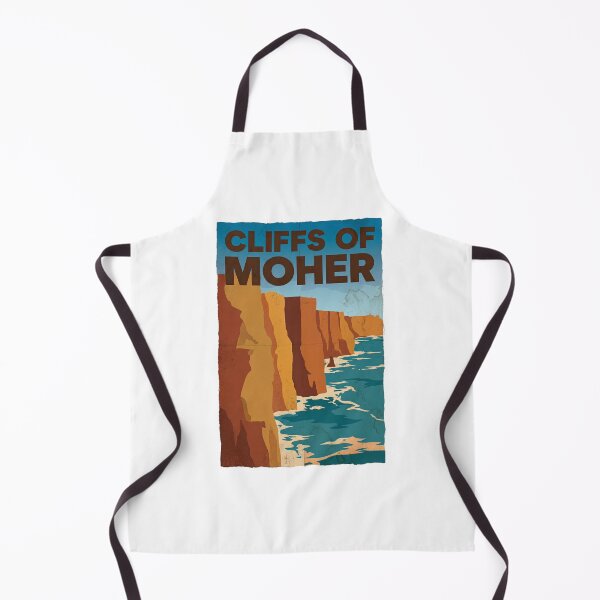 Item preview, Cliffs of Moher Poster – Irish Coastline | Minimalist Vintage Travel Art designed and sold by MiszungART.