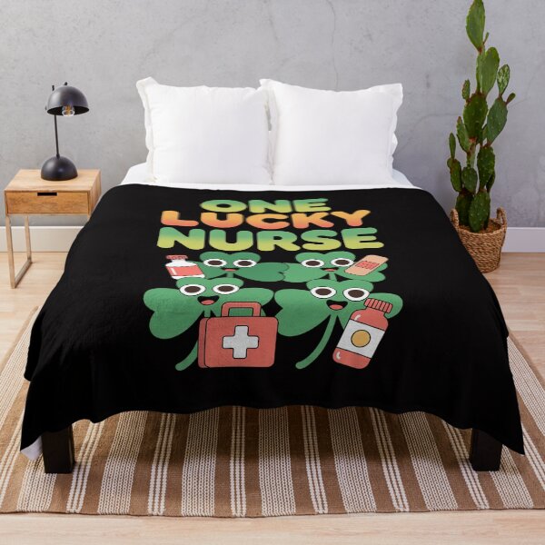 Item preview, One Lucky Nurse Squad Scrubs Shamrock St Patrick's Day Women designed and sold by gerardostokes.