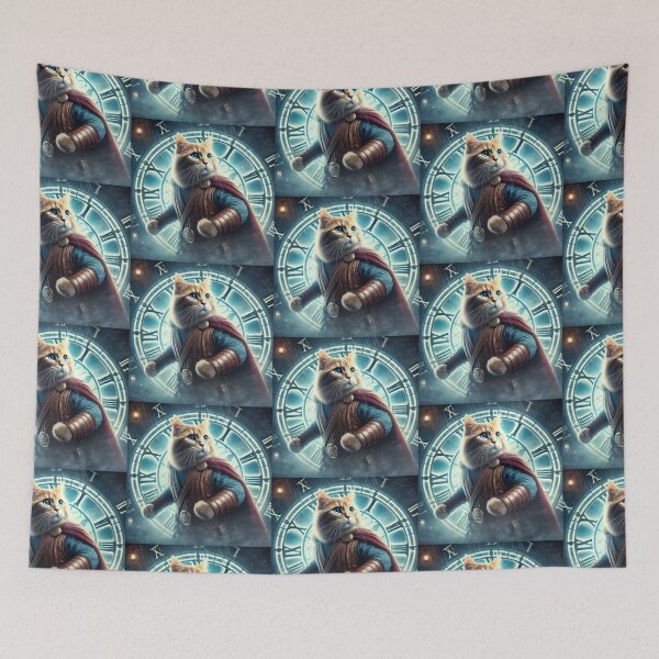 Item preview, Chrono Cat – Warrior of Time and Rain designed and sold by Dogandesighn.