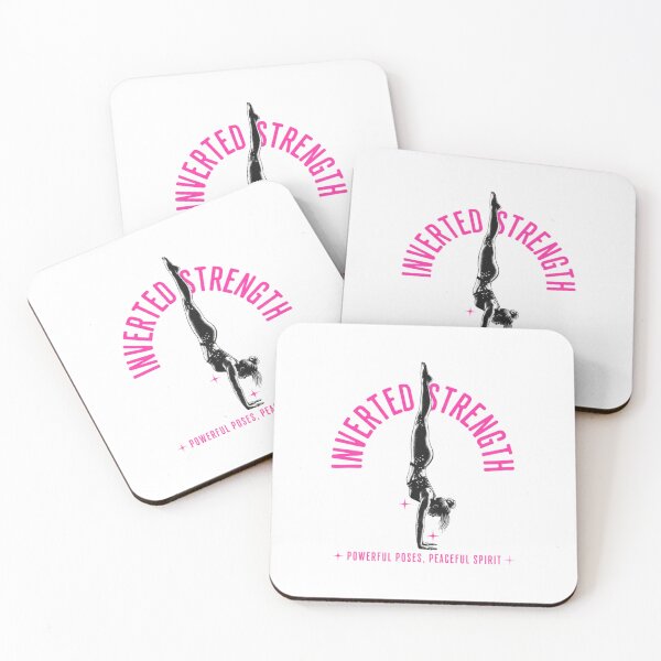 Item preview, Inverted Strength Yoga Illustration — Powerful Poses Peaceful Spirit Zen Art designed and sold by HBDStudio.