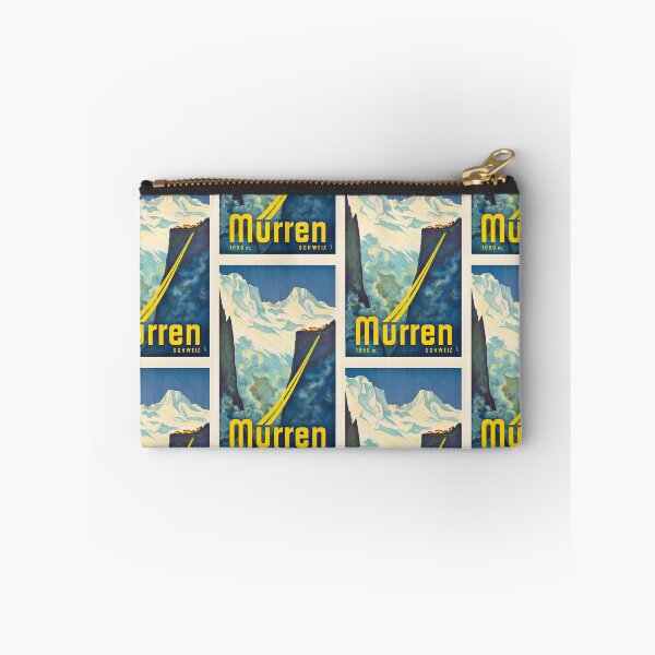 Item preview, Mürren Schweiz Snowy Mountain Landscape Cliffside Village Travel Poster : Vintage Artwork designed and sold by artofuniverse.