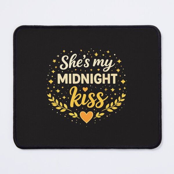 Item preview, She’s My Midnight Kiss – Romantic Love Quote Typography Design designed and sold by kiralynstration.
