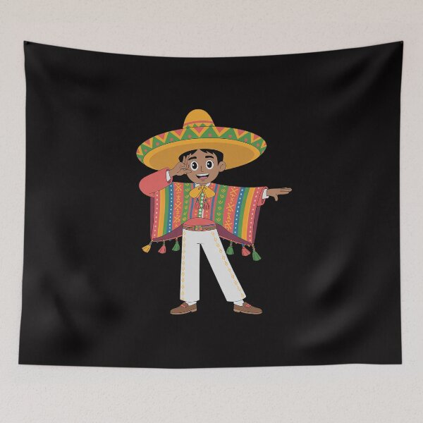 Item preview, Mexican Boy Dabbing Poncho Cinco de Mayo designed and sold by gerardostokes.