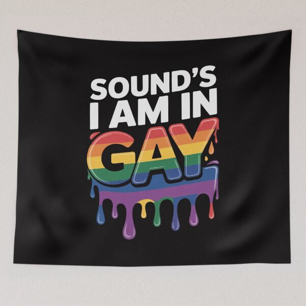 Item preview, LGBT Flag Sounds Gay I am In designed and sold by gerardostokes.