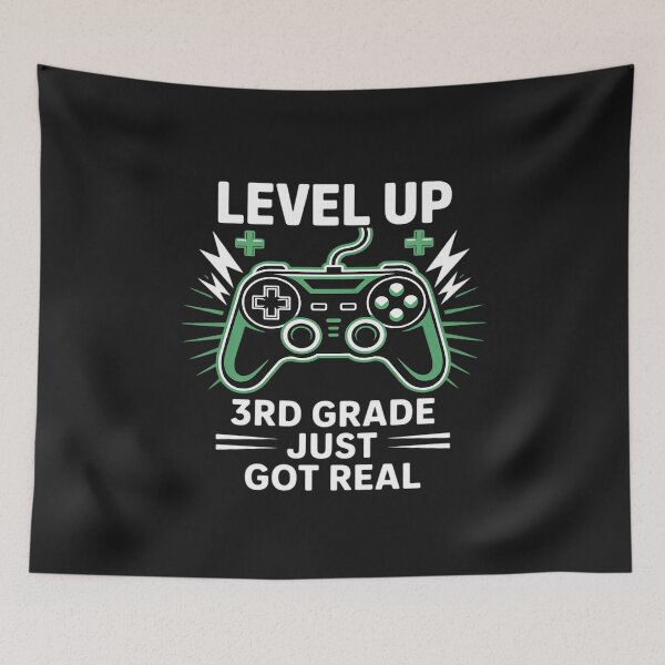 Item preview, Third Grade Just Got Real Gamer Level Up designed and sold by Rackaam.