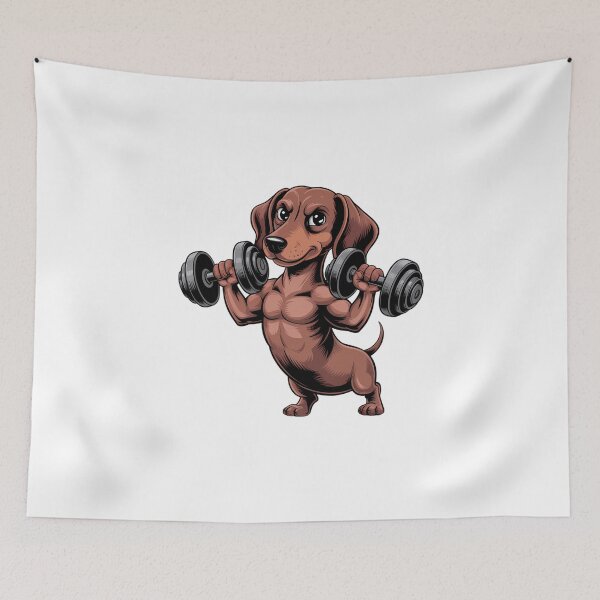 Item preview, Lift Heavy Pet Dachshunds Gym Workout Weight Lifter designed and sold by FaithAbbott.