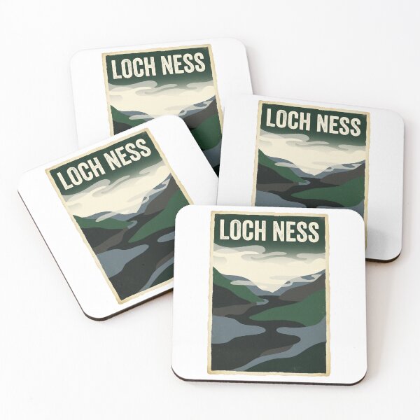 Item preview, Loch Ness Poster – Minimalist Scottish Landscape | Vintage Travel Wall Art designed and sold by MiszungART.