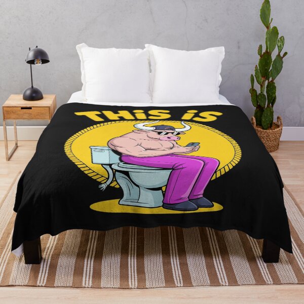 Item preview, This Is Bullsht Funny Cow Toilet Humorous Design Men Women 2 designed and sold by Rackaam.