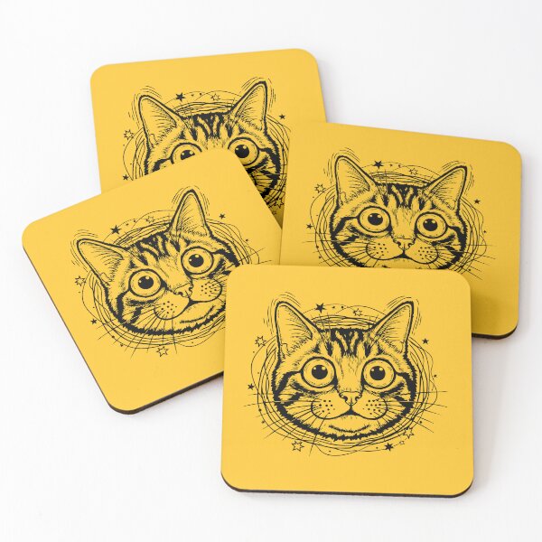 Item preview, Wide Eyed Shocked Cat funny meme designed and sold by AnnArtshock.