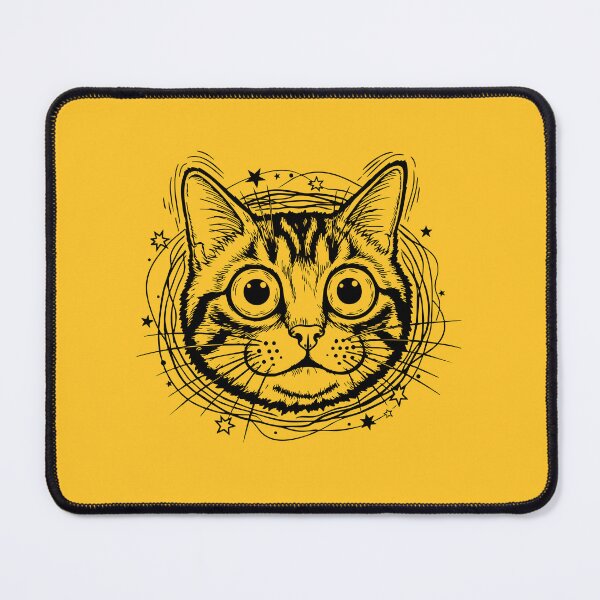 Item preview, Wide Eyed Shocked Cat funny meme designed and sold by AnnArtshock.