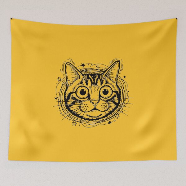 Item preview, Wide Eyed Shocked Cat funny meme designed and sold by AnnArtshock.