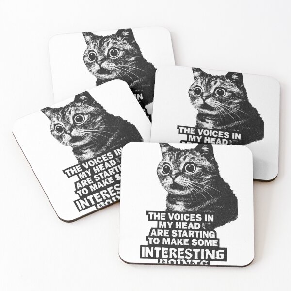 Item preview, Funny Cat Voices In My Head Interesting Points Sarcastic Meme designed and sold by JossDesign15.