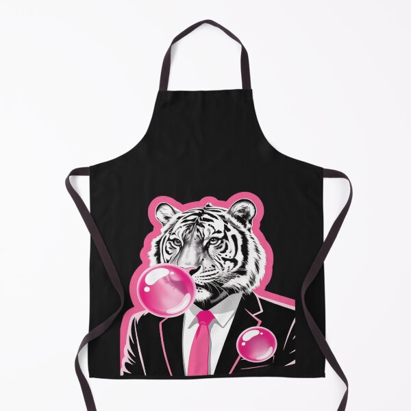 Item preview, Tiger in suit blowing pink bubble gum designed and sold by Rackaam.
