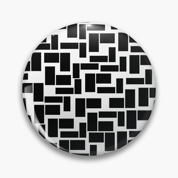 Item preview, Black and White Geometric Block Pattern designed and sold by NNAANN.