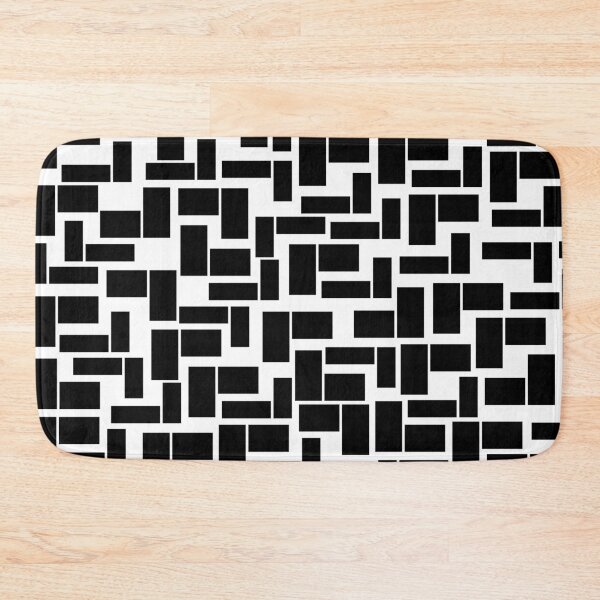 Item preview, Black and White Geometric Block Pattern designed and sold by NNAANN.