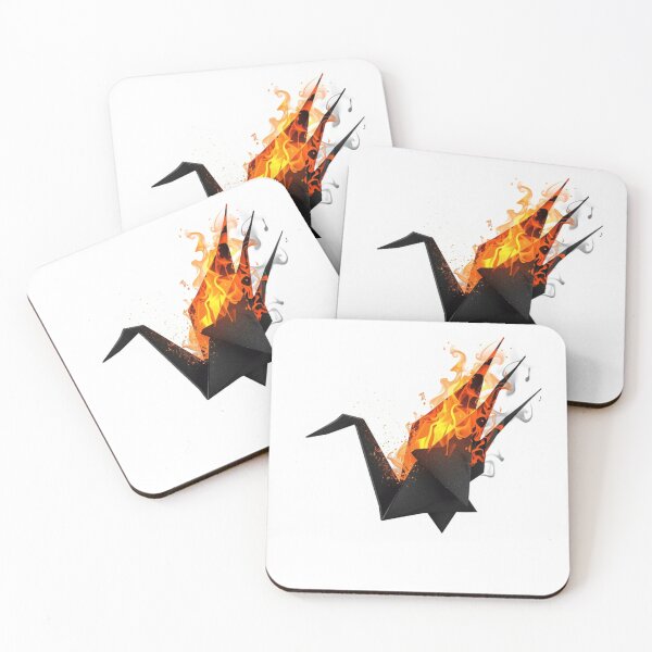 Item preview, Ember‑Lit Paper Crane Takes Off  designed and sold by Wonderful Designs.