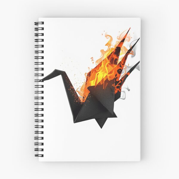 Item preview, Ember‑Lit Paper Crane Takes Off  designed and sold by Wonderful Designs.