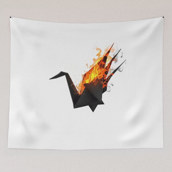 Item preview, Ember‑Lit Paper Crane Takes Off  designed and sold by Wonderful Designs.
