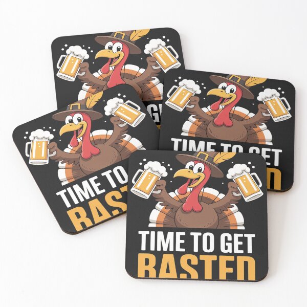 Item preview, Time to Get Basted Funny Beer Thanksgiving Turkey designed and sold by Rackaam.