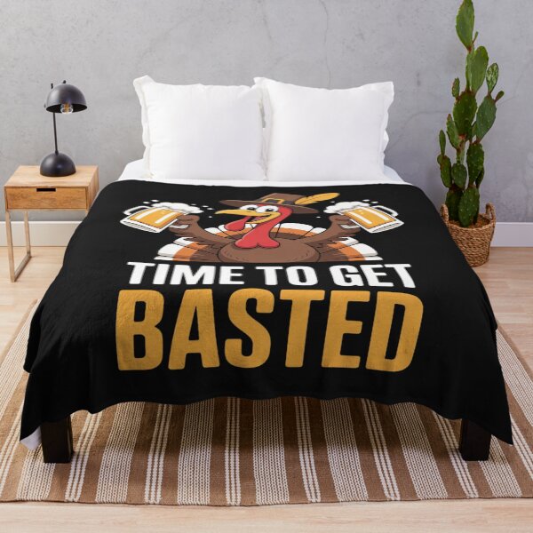 Item preview, Time to Get Basted Funny Beer Thanksgiving Turkey designed and sold by Rackaam.
