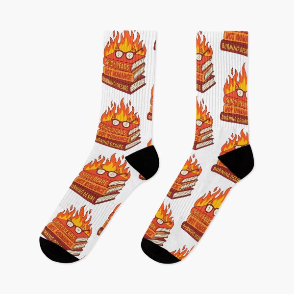 Item preview, Spicy Romance Books Burning – Hot Reads Desire Fire, BookTok Book Lover Reader Gift Design designed and sold by Luminari Creations.