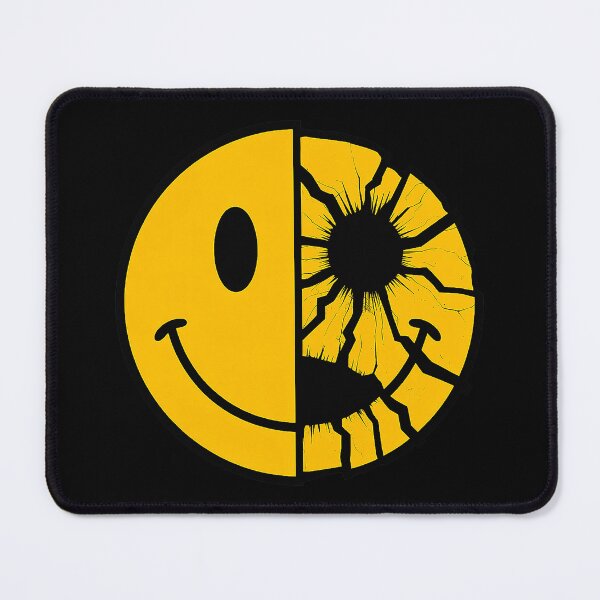 Item preview, Broken Smiley Face Dark Retro Horror Illustration designed and sold by Amanda's Factory.
