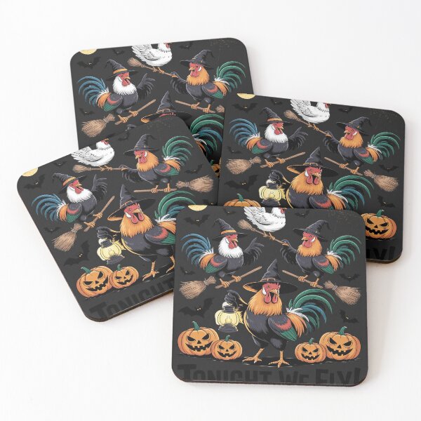 Item preview, Tonight We Fly Halloween Chicken Spooky Farm Animals Lover designed and sold by Rackaam.