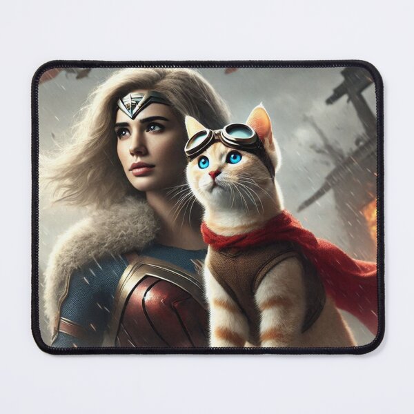Item preview, Stormbound Heroes – Warrior Woman and Hero Cat designed and sold by Dogandesighn.