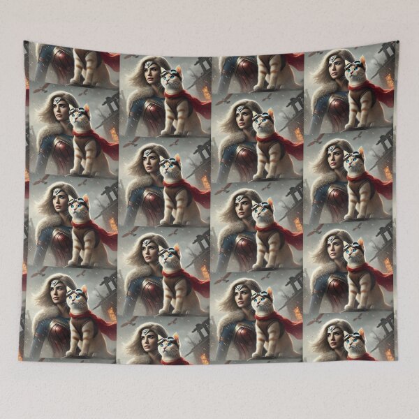 Item preview, Stormbound Heroes – Warrior Woman and Hero Cat designed and sold by Dogandesighn.