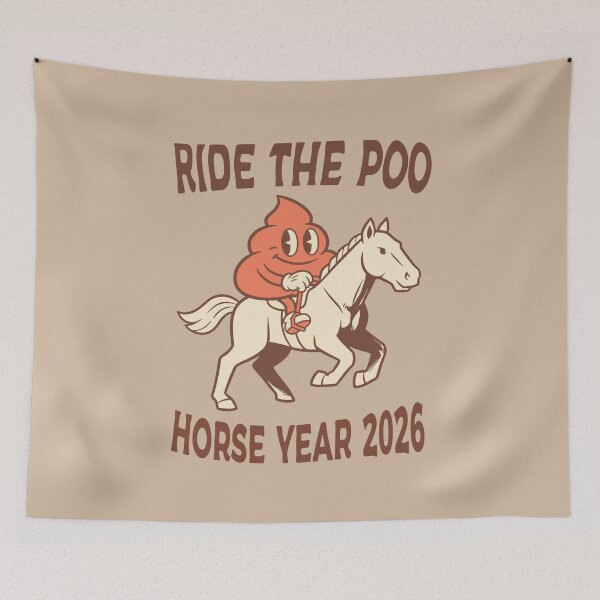 Item preview, POO MASCOT RIDER – 2026 designed and sold by Ranpict.