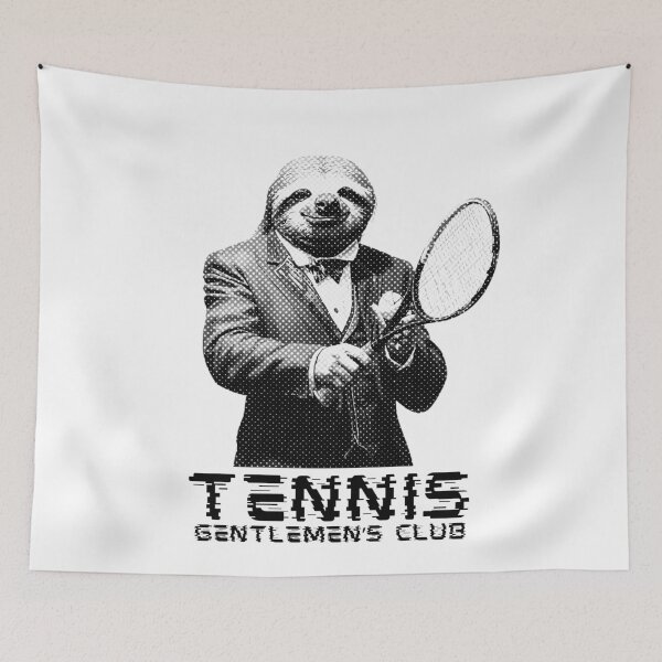 Item preview, Tennis Gentlemens Club Funny Gentleman Sloth designed and sold by TrueArtsStore.