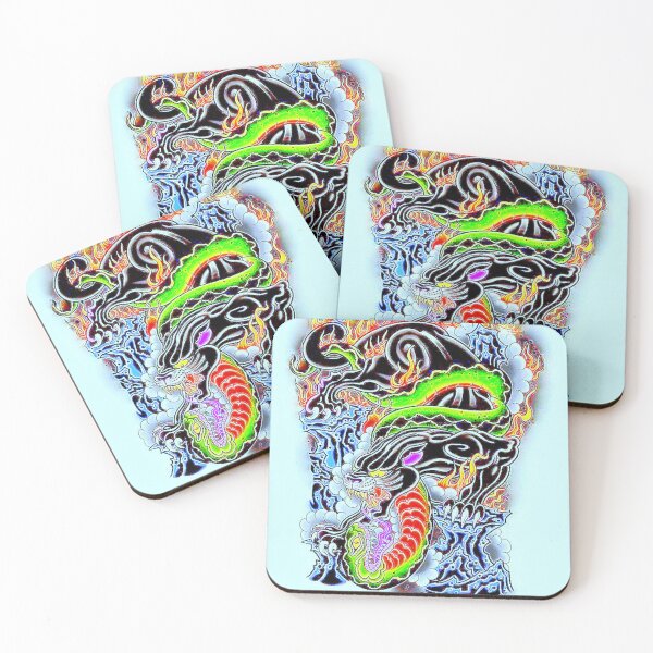 Item preview, Black Panther & Green Snake designed and sold by NightRaida.