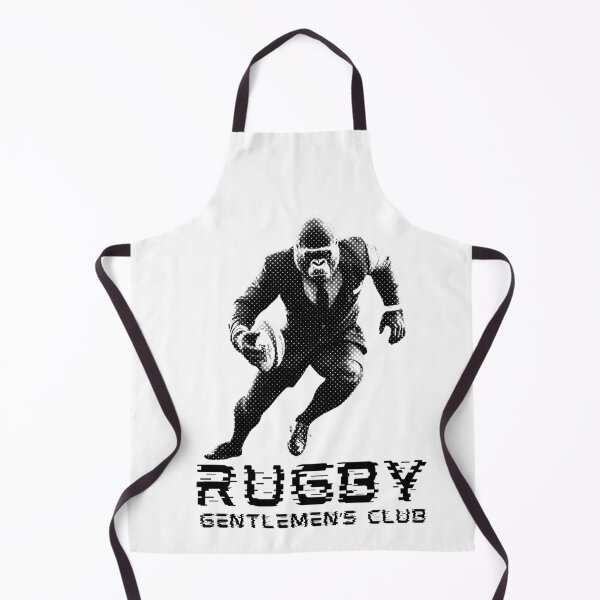 Item preview, Rugby Gentlemens Club Gorilla Rugby Player Halftone designed and sold by TrueArtsStore.